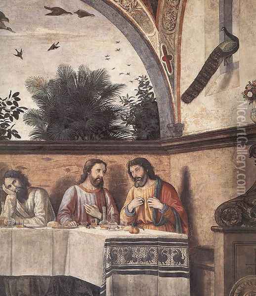 Last Supper (detail 4) 1480 Oil Painting - Domenico Ghirlandaio