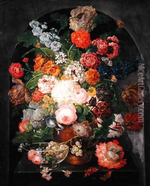 Still Life, 1833 Oil Painting - Maria Antonia Suchy