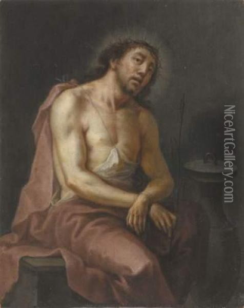 Le Christ Au Roseau Oil Painting - Marten Pepijn