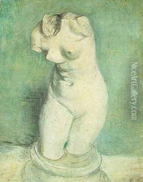 Plaster Statuette Of A Female Torso IV Oil Painting - Vincent Van Gogh