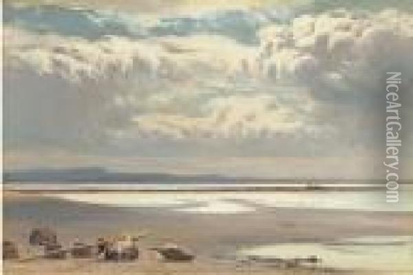 Retreating Tide Oil Painting - Sidney Richard Percy