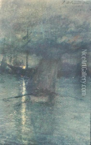 Nocturno Oil Painting - Pedro Blanes Viale