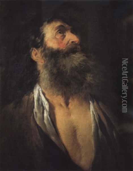 Portrait D'homme Barbu Oil Painting - Noel Halle