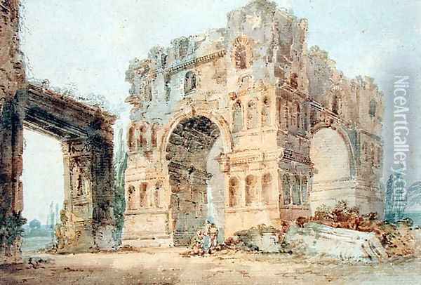 Arch of Janus Oil Painting - Thomas Girtin