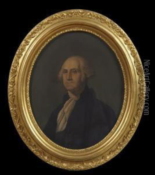 Portraits Of George And Martha Washington Oil Painting - Gilbert Charles Stuart
