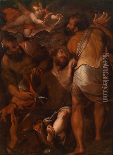 Die Marter Des Heiligen Bartholomaus / Il Martirio Di San Bartolomeo Oil Painting - Camillo Procaccini
