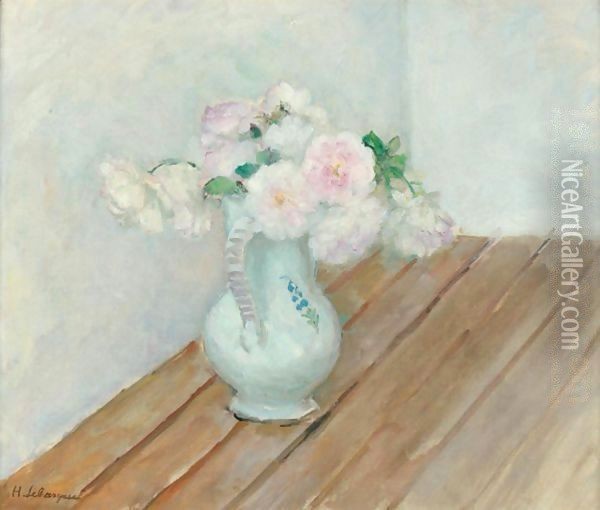 Roses Dans Un Pichet Oil Painting - Henri Lebasque
