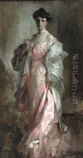 Lady Harriet Findlay of Aberlour Oil Painting - Sir James Guthrie