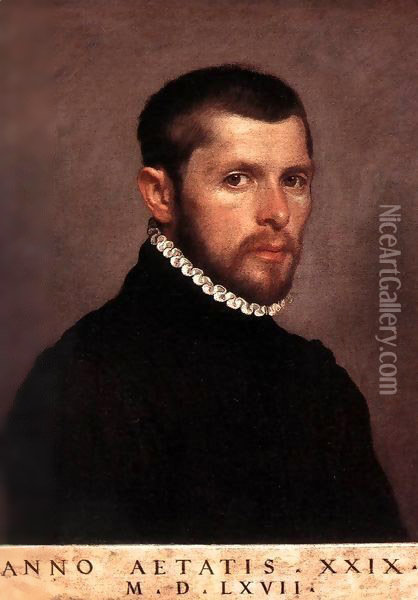 Portrait of a Man 2 Oil Painting - Giovanni Battista Moroni
