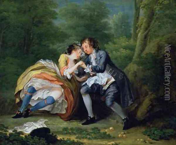 After 2 Oil Painting - William Hogarth