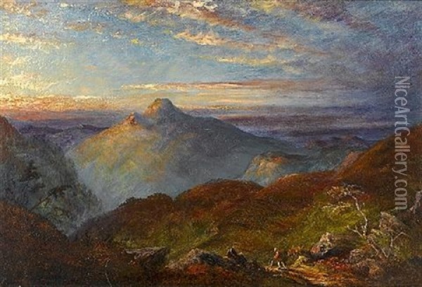 View Of Pico Turquino In The Sierra Maestra Mountains, Cuba Oil Painting - Edmund Darch Lewis