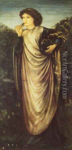 Morgan Le Fay Oil Painting - Sir Edward Coley Burne-Jones
