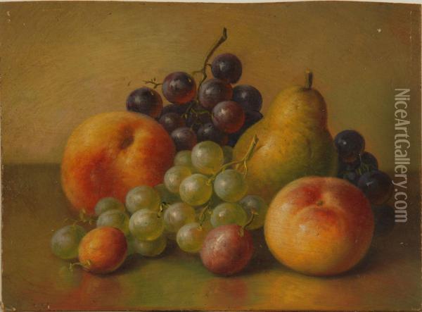 Still Life With Grapes Oil Painting - Robert Spear Dunning