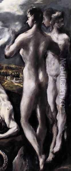 Laokoön (detail) 2 Oil Painting - El Greco (Domenikos Theotokopoulos)