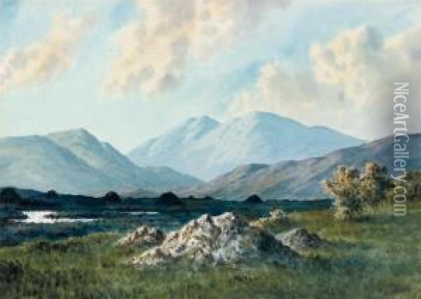 Maam, Connemara Oil Painting - Douglas Alexander