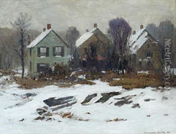 Winter In Maine Oil Painting - Alexander Bower