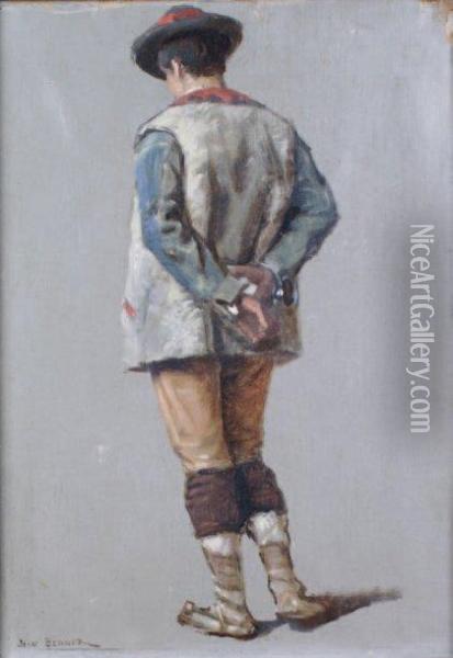 Portrait De Jeune Homme Oil Painting - Jean Benner