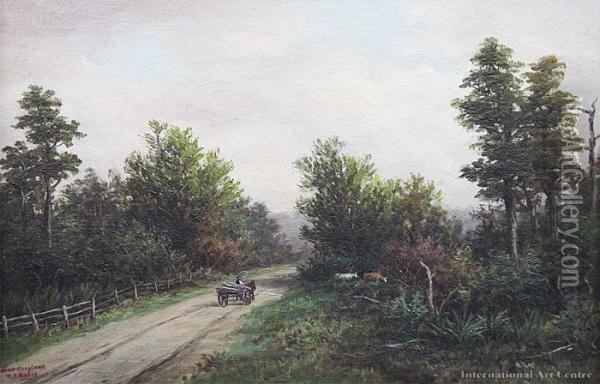 Near Greytown Oil Painting - William George Baker