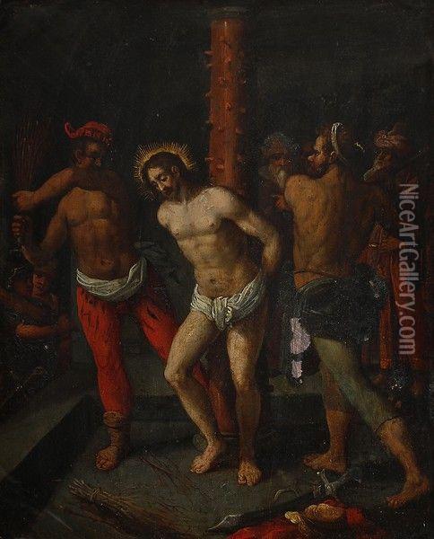 Le Christ Aux Outrages Oil Painting - Frans Francken