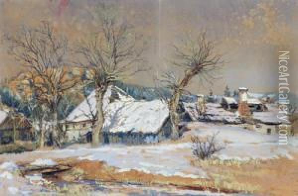 Rosentaler Landschaft Oil Painting - Eduard Manhart