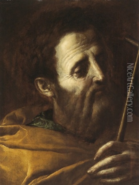 San Matteo Oil Painting - Giovanni Battista Crespi (il Cerano)