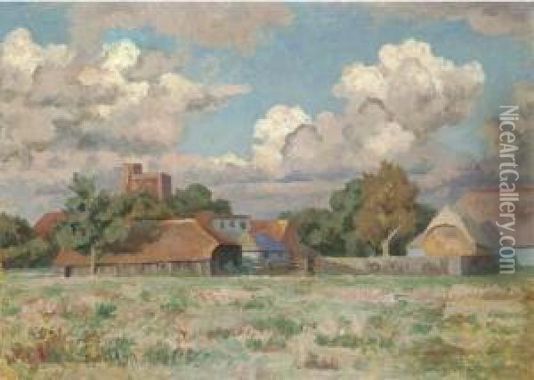September In Sussex Oil Painting - Roger Eliot Fry