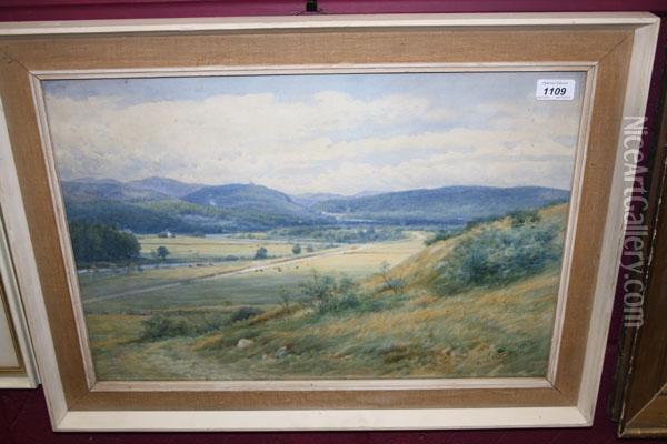 Valley Of The Dee Oil Painting - John Mitchell