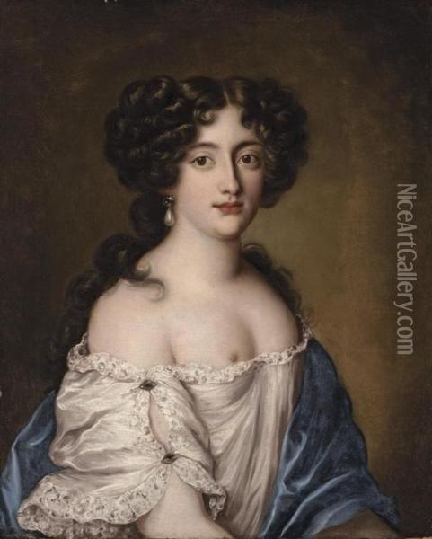 Portrait Of Ortensia Mancini Oil Painting - Jacob Ferdinand Voet