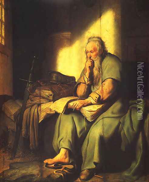 Apostle Paul in Prison Oil Painting - Rembrandt Van Rijn