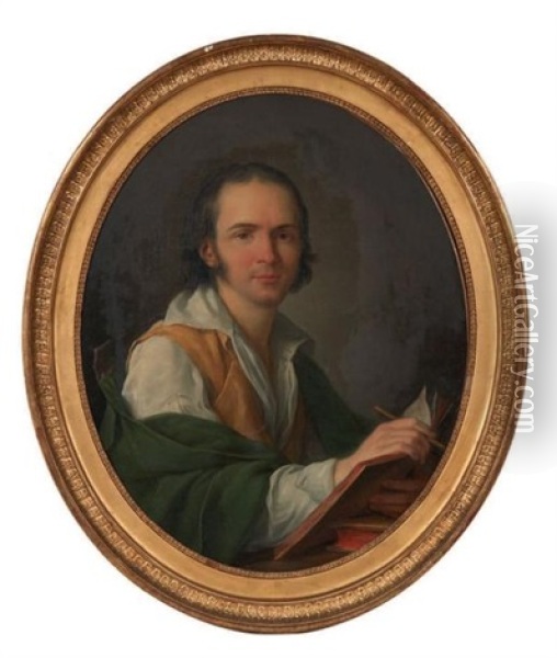 Portrait D'homme Oil Painting - Jean-Simon Berthelemy