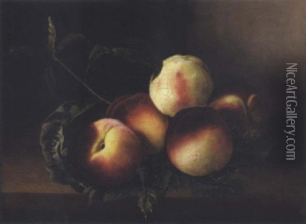 Fruits Sur Un Entablement Oil Painting - Jean Louis Prevost