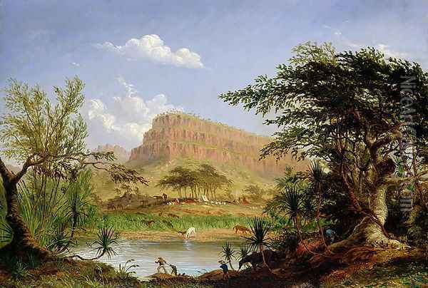Entrance to the Second or Upper Part of the Wickham or West Branch of the Victoria River Oil Painting - Thomas Baines