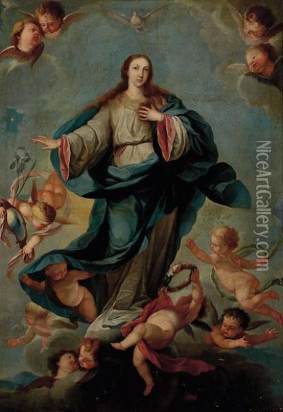 Inmaculada Concepcion Oil Painting - Francisco Carafa