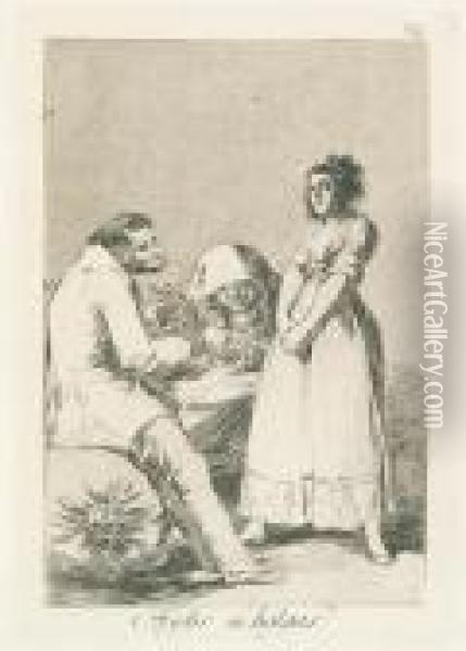 Mejor Es Holgar Oil Painting - Francisco De Goya y Lucientes