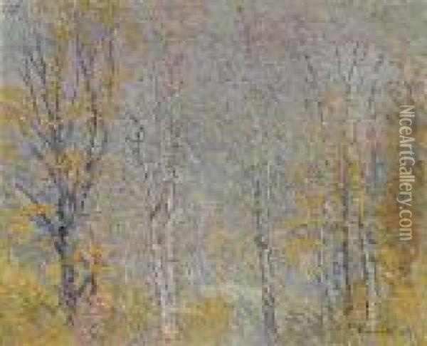 Birches Oil Painting - John Joseph Enneking
