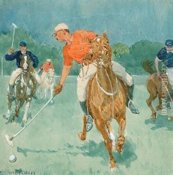 Heading For Goal Oil Painting - Ludwig Koch