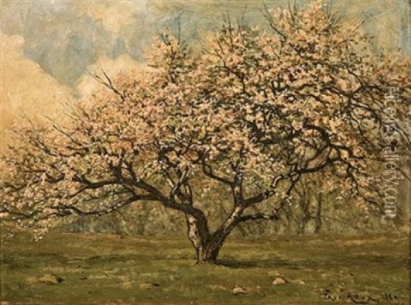 Le Pommier En Fleurs Oil Painting - Paul Louis Joseph Roux