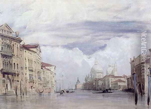 The Grand Canal, Venice Oil Painting - Richard Parkes Bonington
