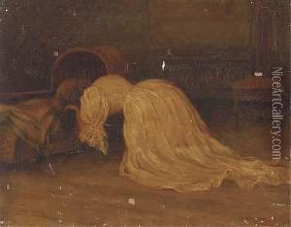 Broken-hearted Oil Painting - Ernest Stamp