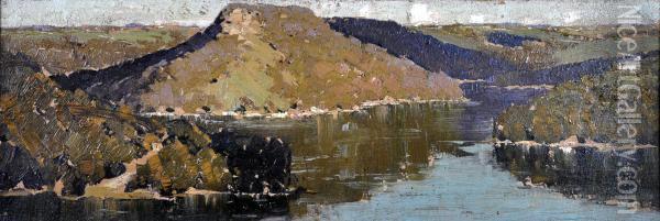  across The Lake  Oil Painting - William Beckwith Mcinnes