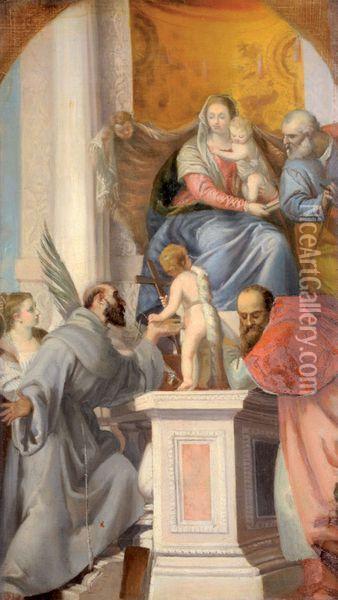 Vierge A L'enfant Oil Painting - Giovanni Battista Tiepolo