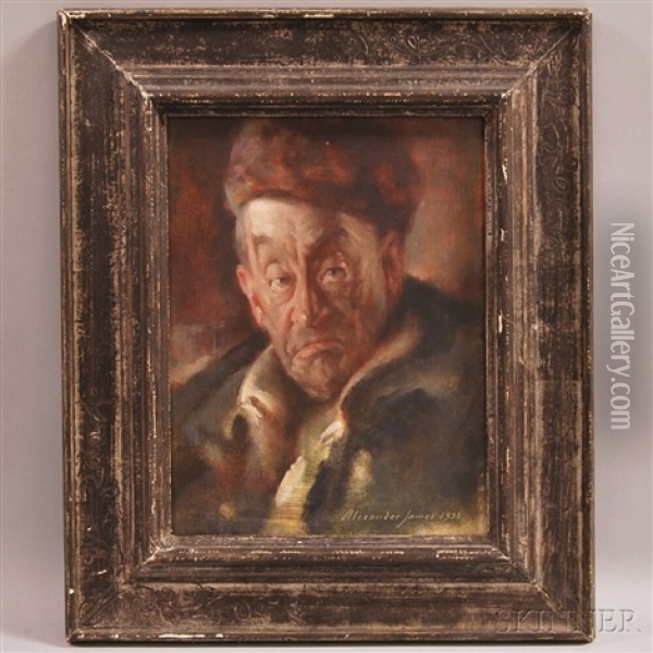 Selectman Of Polecat Oil Painting - Alexander Robertson James