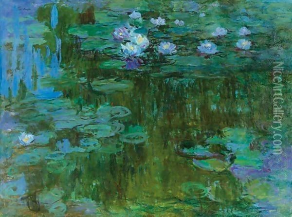 Nympheas 6 Oil Painting - Claude Oscar Monet