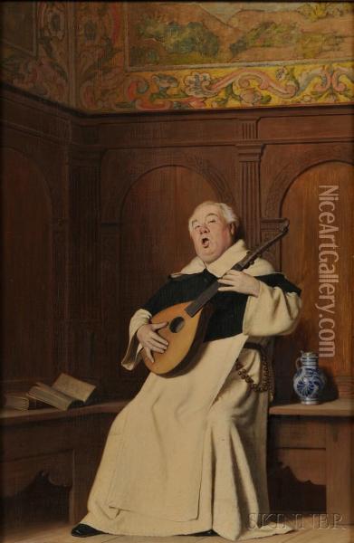 A Musical Interlude Oil Painting - Ture Nikolaus Cederstrom
