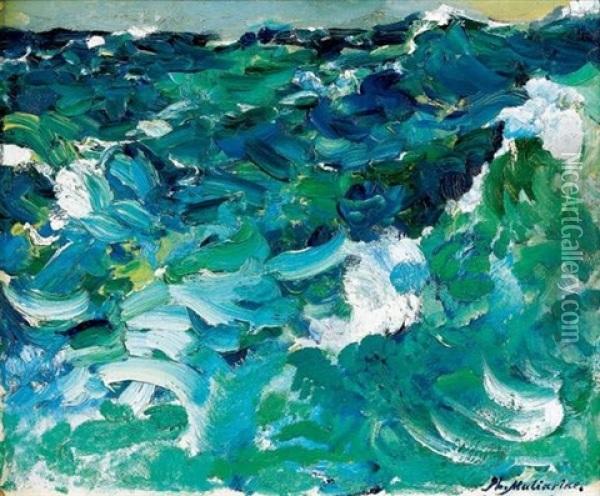 La Mer Oil Painting - Filip Malyavin