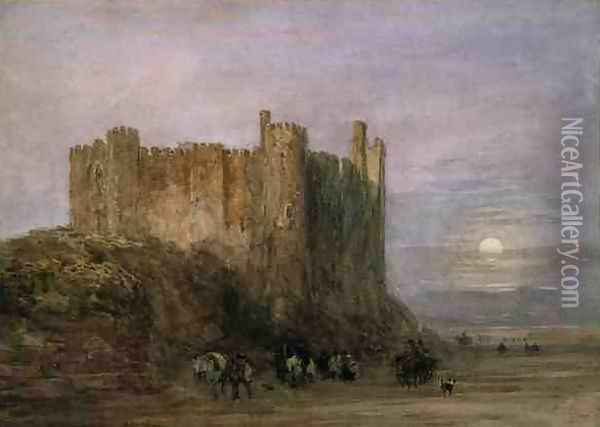 Laugharne Castle, 1849 Oil Painting - David Cox