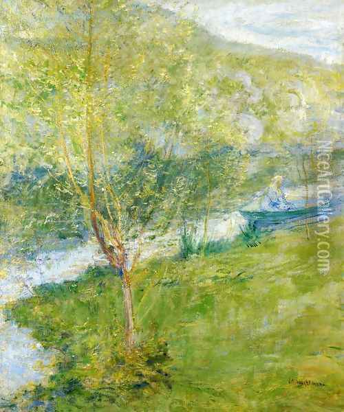 Spring Oil Painting - John Henry Twachtman
