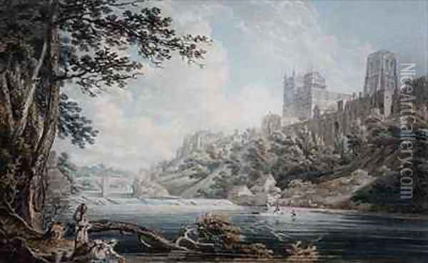Durham Cathedral Oil Painting - Edward Dayes