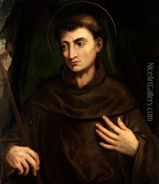 Bildnis Des Heiligen Franziskus Oil Painting - Giacomo Francia