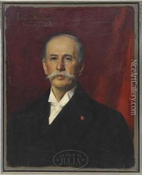 Portrait Of General William F. Draper Oil Painting - Carolus (Charles Auguste Emile) Duran